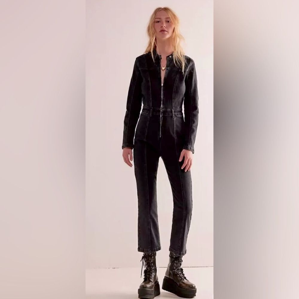 NEW Free People WE•THE•FREE Jumpsuit Overall Denim
